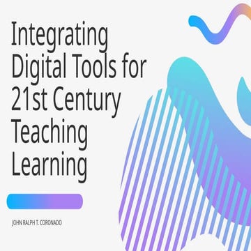 Digital Tools and examples of online tools for educational technology