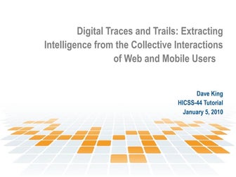 Digital Trails   Dave King   1 5 10   Part 1 D3