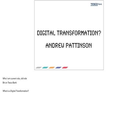 Digital transformation 