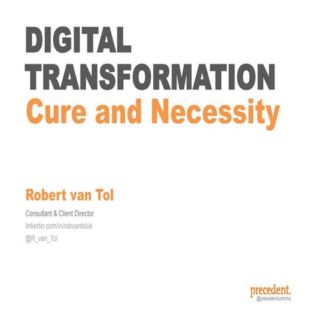 Webinar: Digital transformation 'cure and necessity' - 11th November 