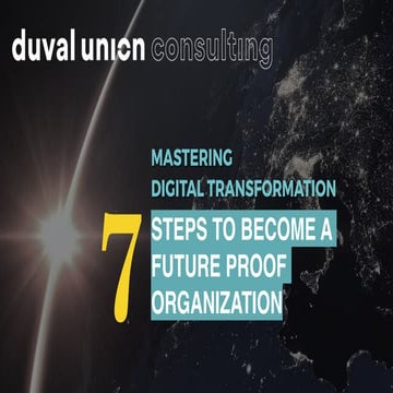 Digital transformation 7 Steps To Become A Future Proof Organisation