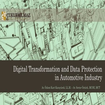 Digital Transformation and Data Protection in Automotive Industry