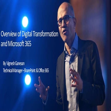 Overview of Digital transformation and Microsoft 365