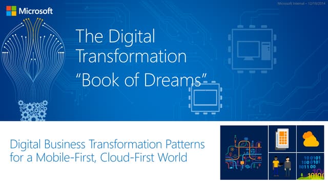 Digital Transformation "Book of Dreams"