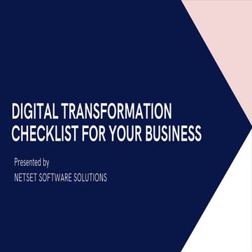 Digital transformation checklist for your business