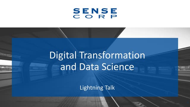 Digital Transformation and Data Science