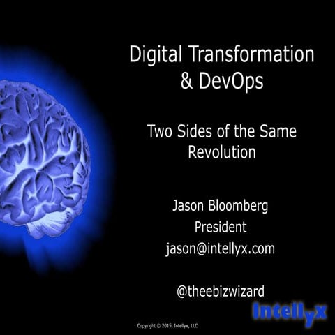 Digital transformation & dev ops  - two sides of same revolution