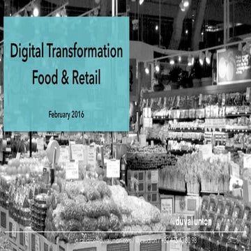 Digital Transformation in Food and Retail