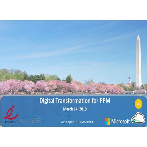 Digital Transformation for PPM