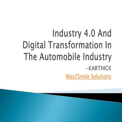 Digital transformation in automobile industry