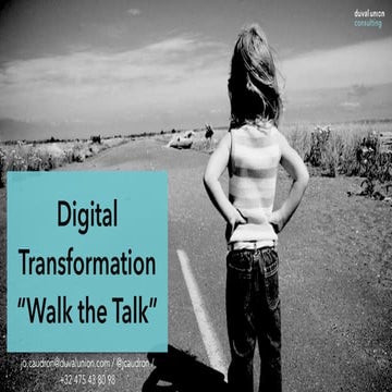 Digital transformation journey - walk the talk management aan tafel