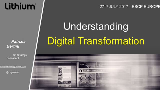Understanding Digital transformation 