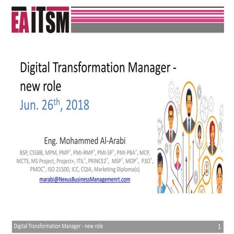 Digital transformation manager   new role v4.0