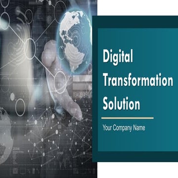 Digital Transformation Solution PowerPoint Presentation Slides