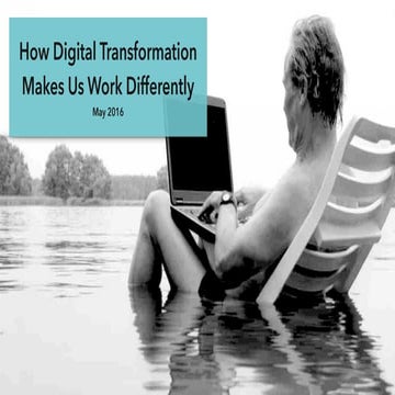 How Digital Transformation Is Changing The Way We Work