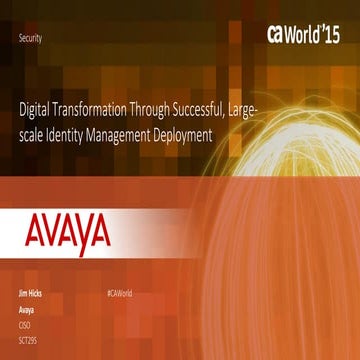 Case Study: Digital Transformation Through Successful, Large-scale Identity M...