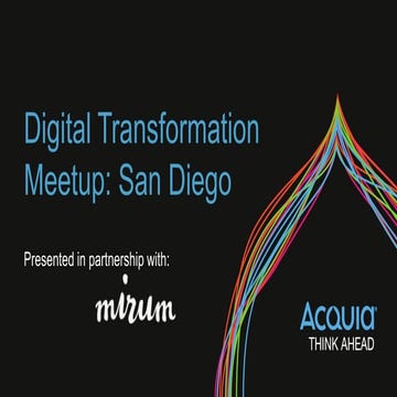 Digital Transformation Tour: San Diego
