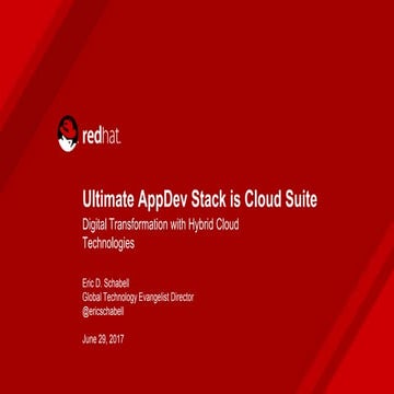 Ultimate AppDev Stack is Cloud Suite