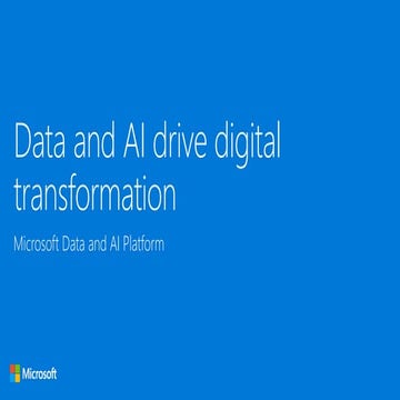 Digital transformation with microsoft data and ai 