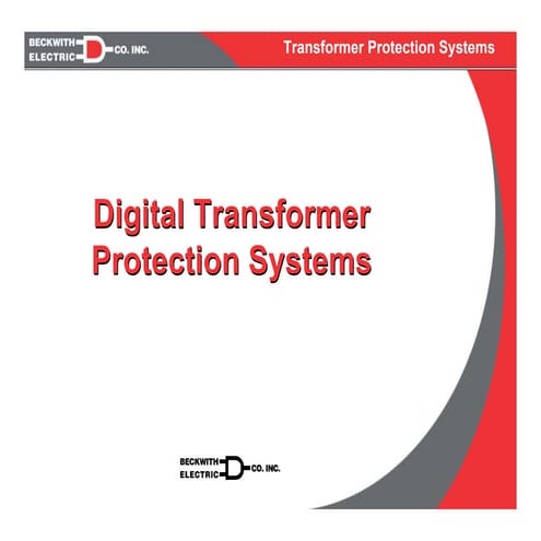 Digital transformer protection systems