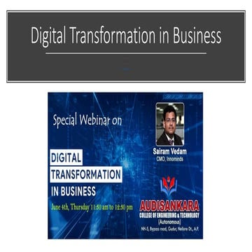 Digital transformation in business