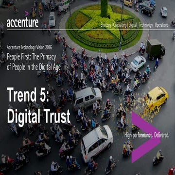 Digital Trust - Tech Vision 2016 Trend 5