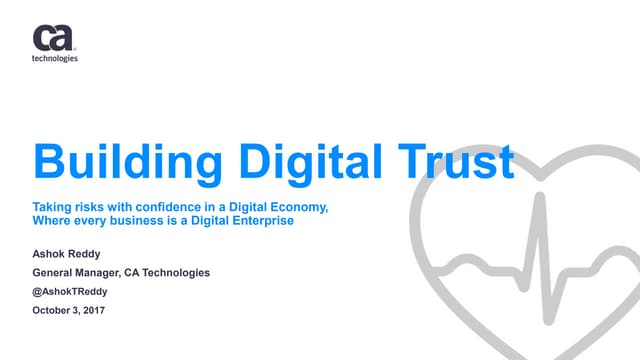    Building Digital Trust
