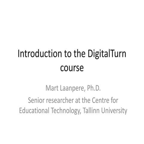 Digital Turn intro 2017
