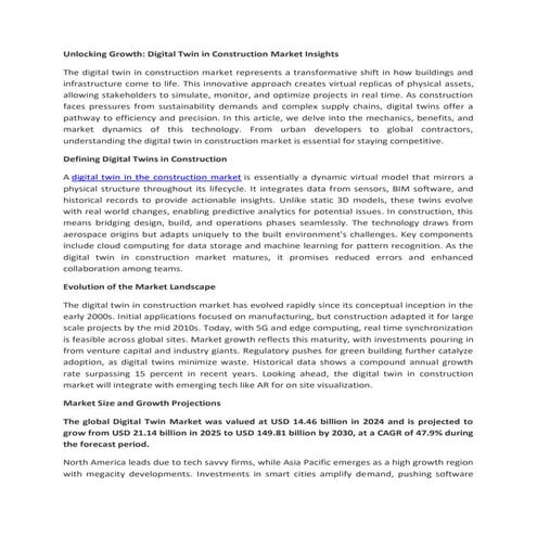 Dynamic duo of digital construction - BIM and digital twin | PDF