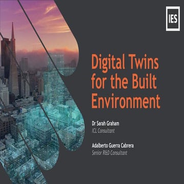 IES Faculty: Digital Twins – the latest buzz word! But what does it mean for ...