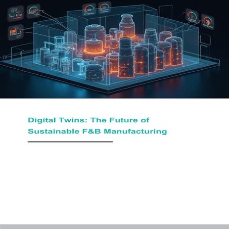 Digital Twins: The Future of Sustainable F&B Manufacturing | PDF