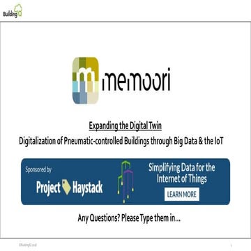Creating Smart Buildings through Digital Twins