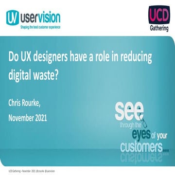 Do UX designers have a role in reducing digital waste?