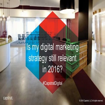 Is My Digital Marketing Strategy Still Relevant in 2016?