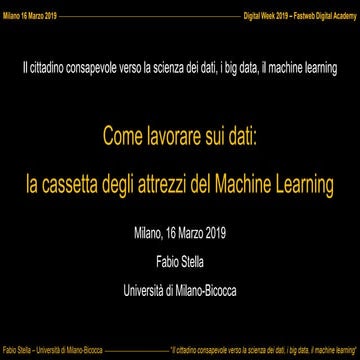 Machine Learning, opportunità, limiti e rischi