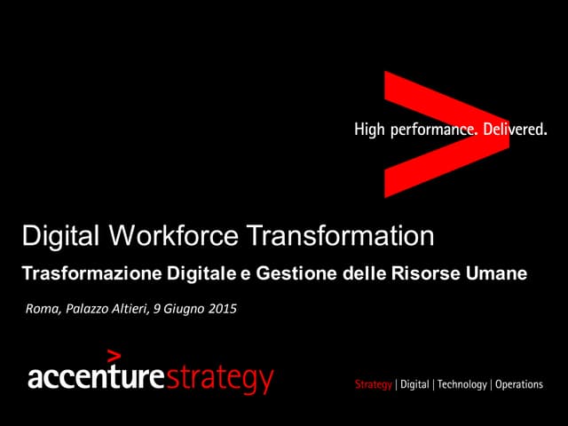 Digital Workforce Transformation  