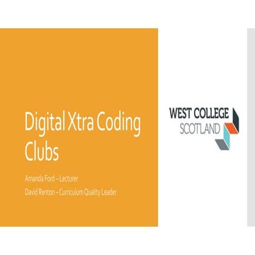 Digital Xtra - WCS Coding Clubs
