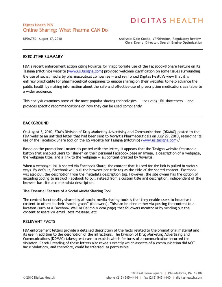 Digitas Health Online Sharing What Pharma CAN Do