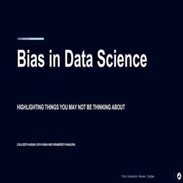 Digitas Bias in Data Science
