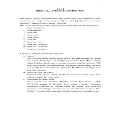 Digitasi peta blok pbb