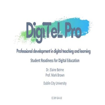 Student Readiness for Digital Education 