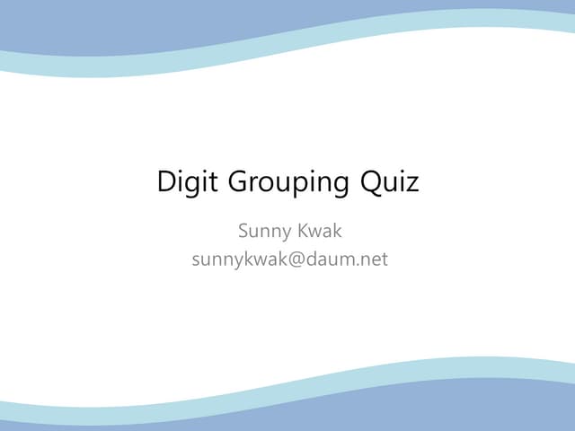 숫자 구분자 처리 (Digit group separators)