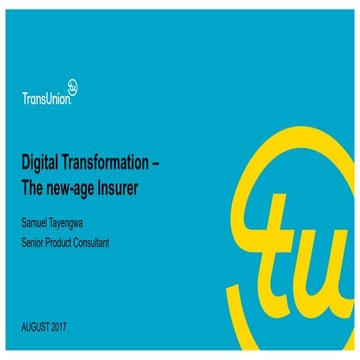 Digitisation in-insurance-presentation-samuel t-1