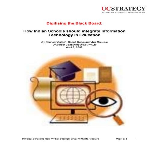 Digitising the black board how indian schools should intergrate information t...
