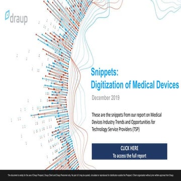 Digitization medical devices - Whitepaper Report 