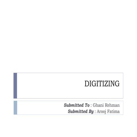 Digitizing in ArcGIS | Step-by-Step Guide for Creating Shape Files, Georefere...