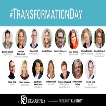 DigJourney breakfast seminar #TransformationDay 180423