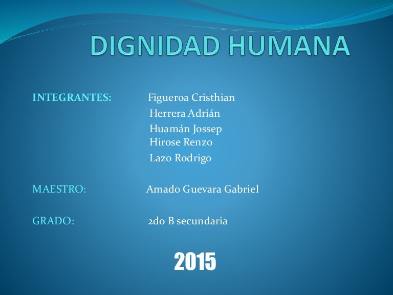 Ejemplos Imagenes Donde No Se Respeta La Dignidad Humana – Nuevo Ejemplo