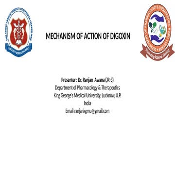 “Digoxin in Pharmacology: Mechanism, Uses, and Side Effects” | PPTX