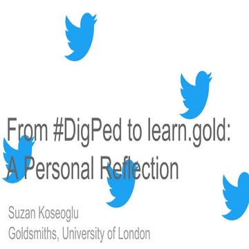 #Digped to learn.gold: A Personal Perspective